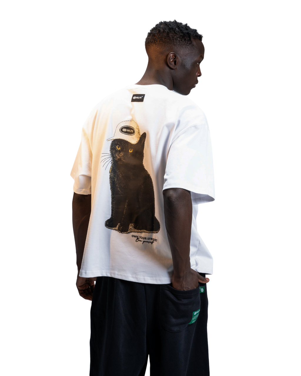OG cat oversized T-shirt