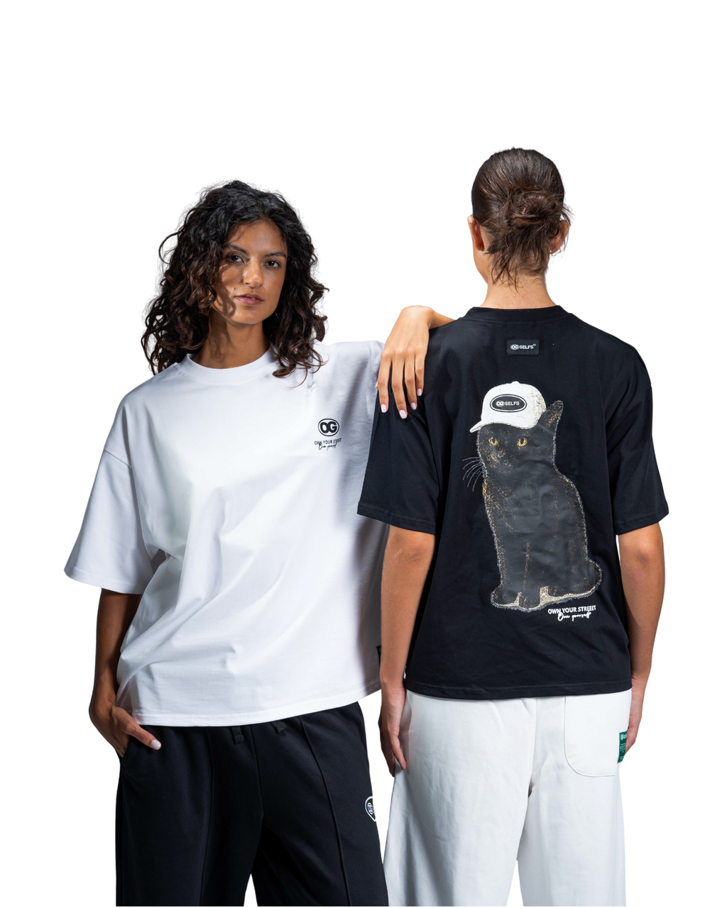 OG cat oversized T-shirt