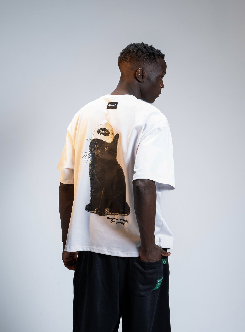 OG cat oversized T-shirt