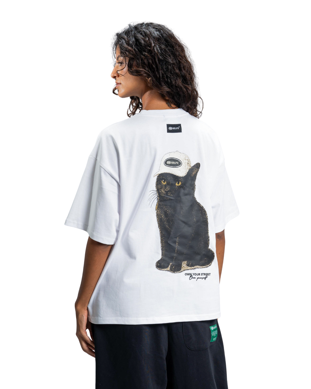 OG cat oversized T-shirt