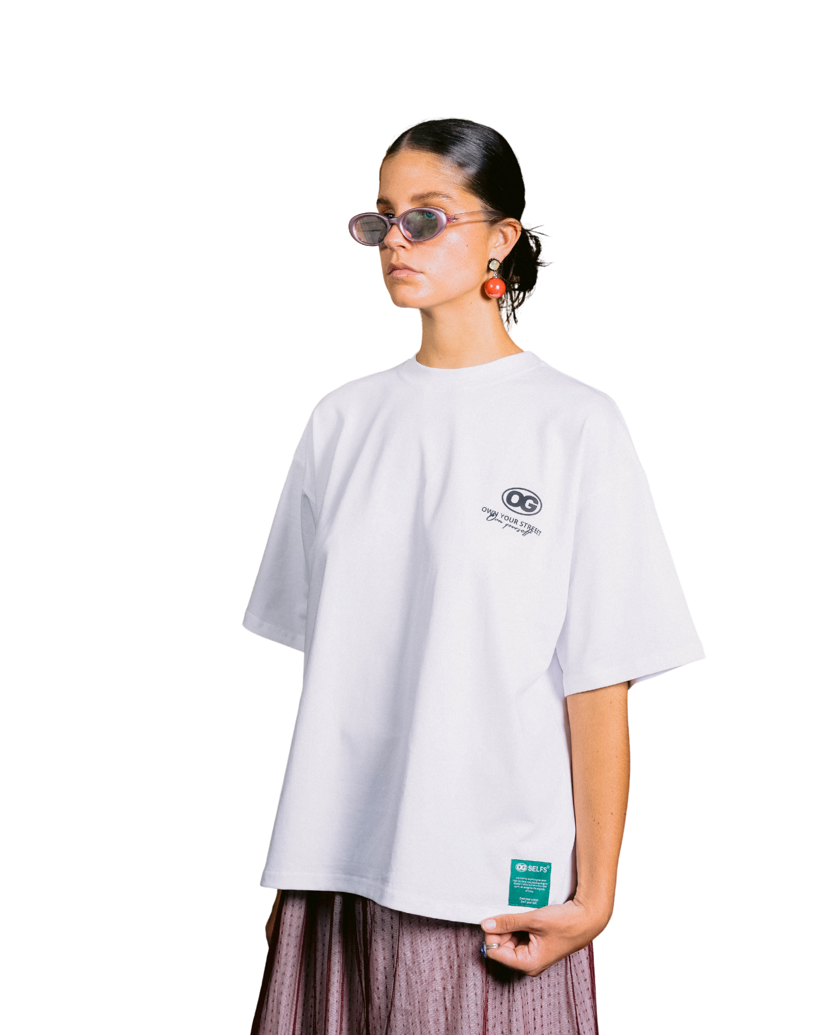 OG cat oversized T-shirt