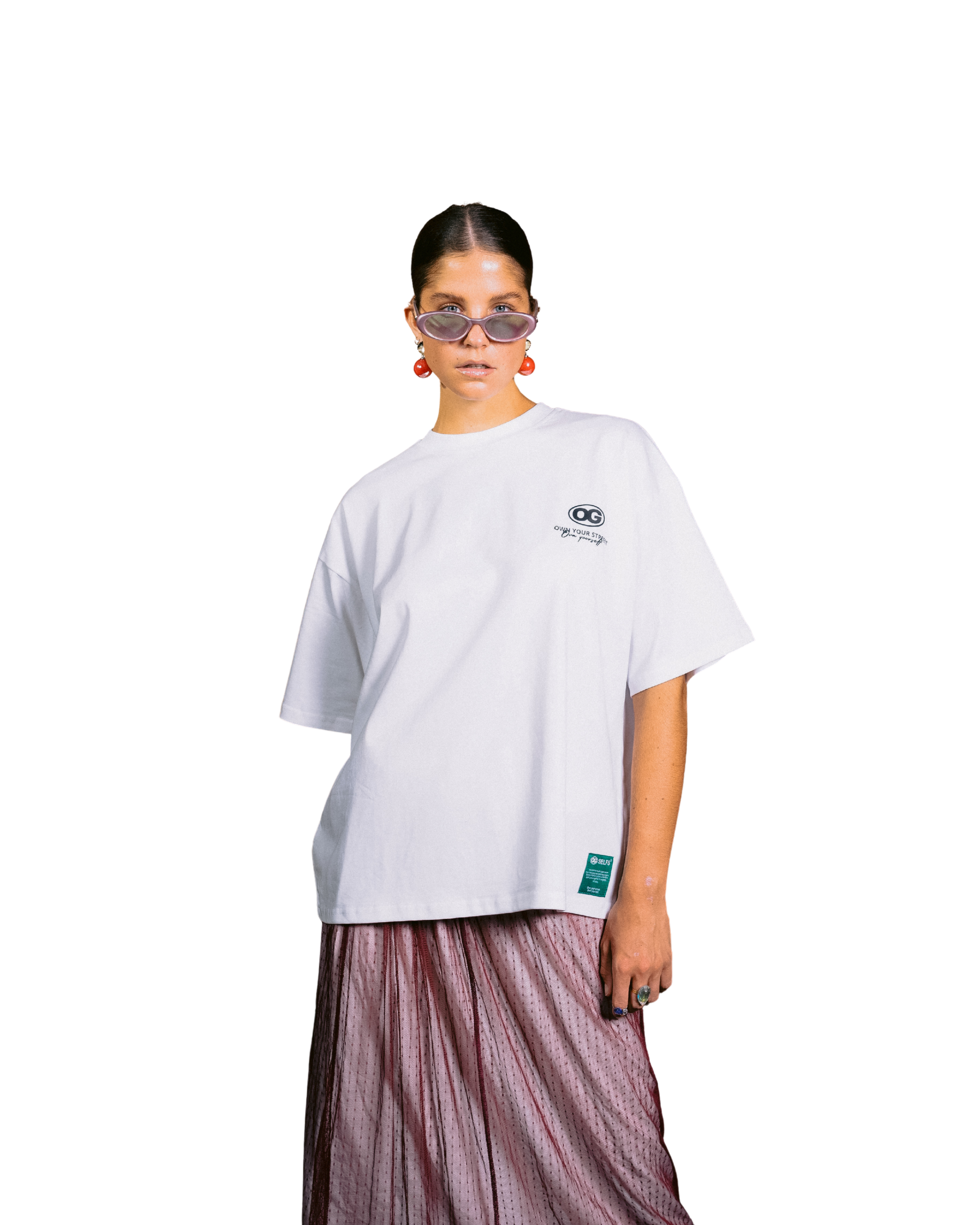 OG cat oversized T-shirt