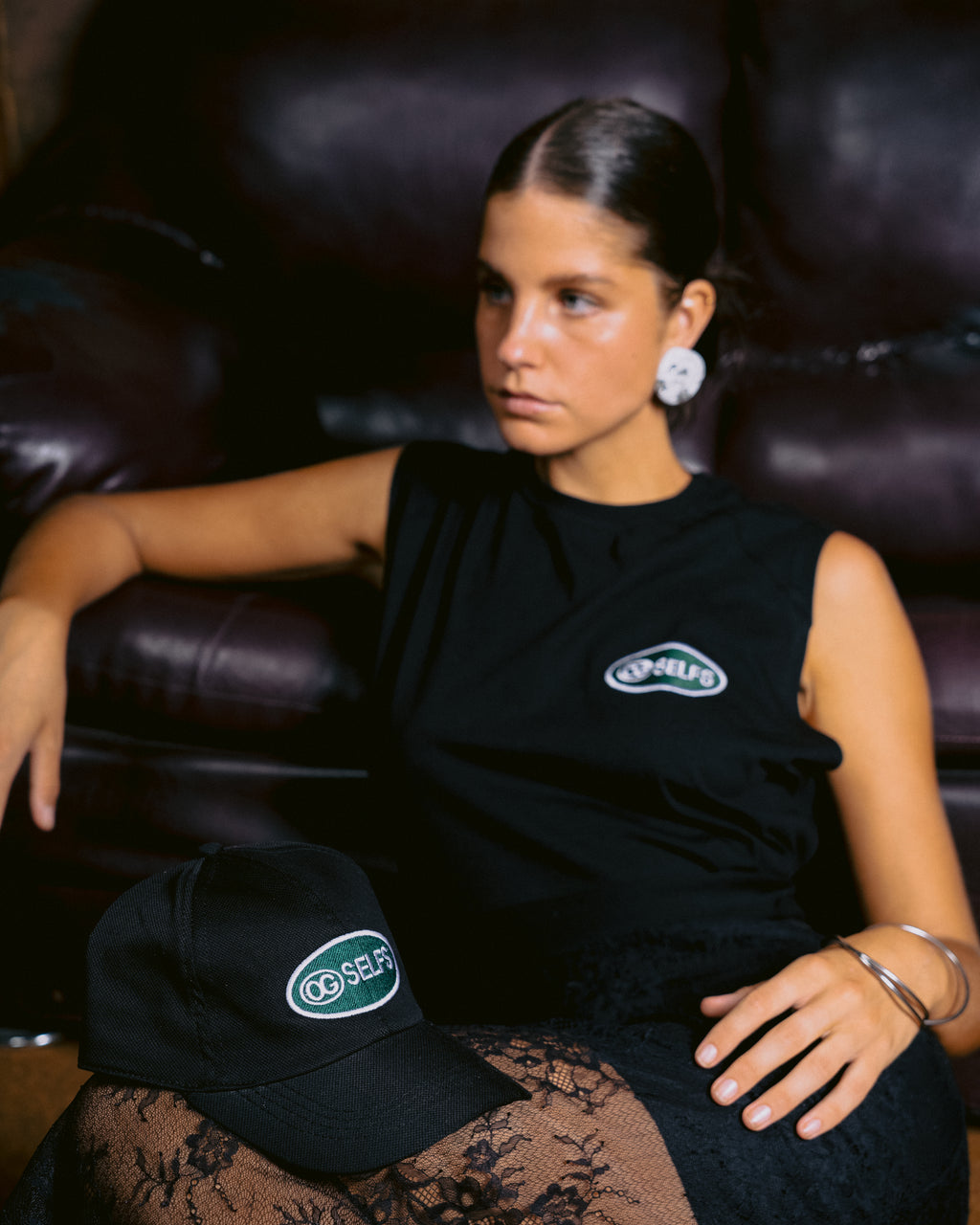 Logo embroidered cap