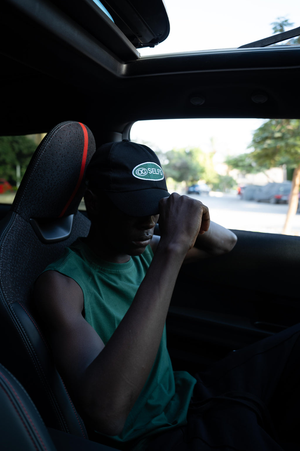 Logo embroidered cap