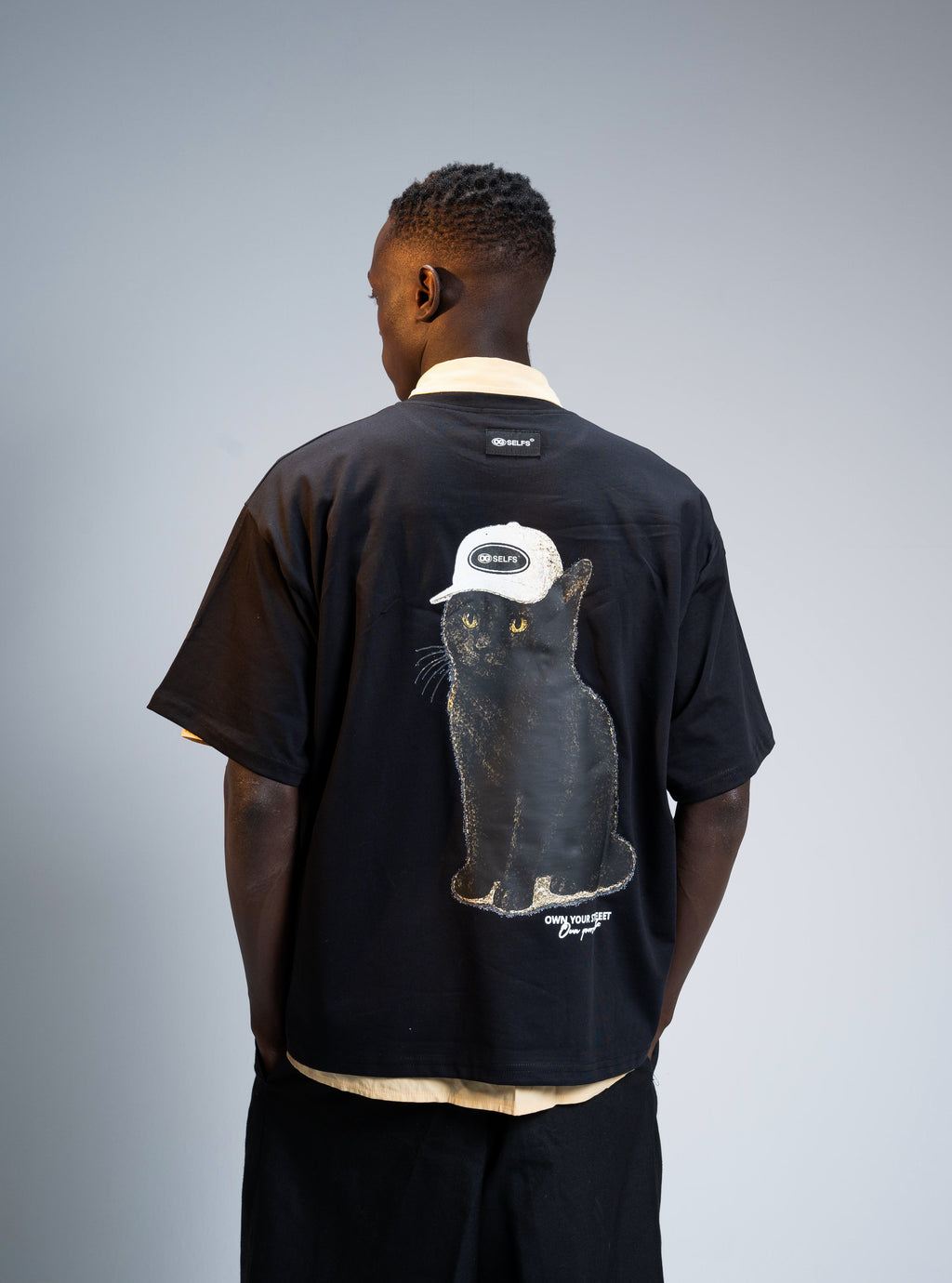 OG cat oversized T-shirt