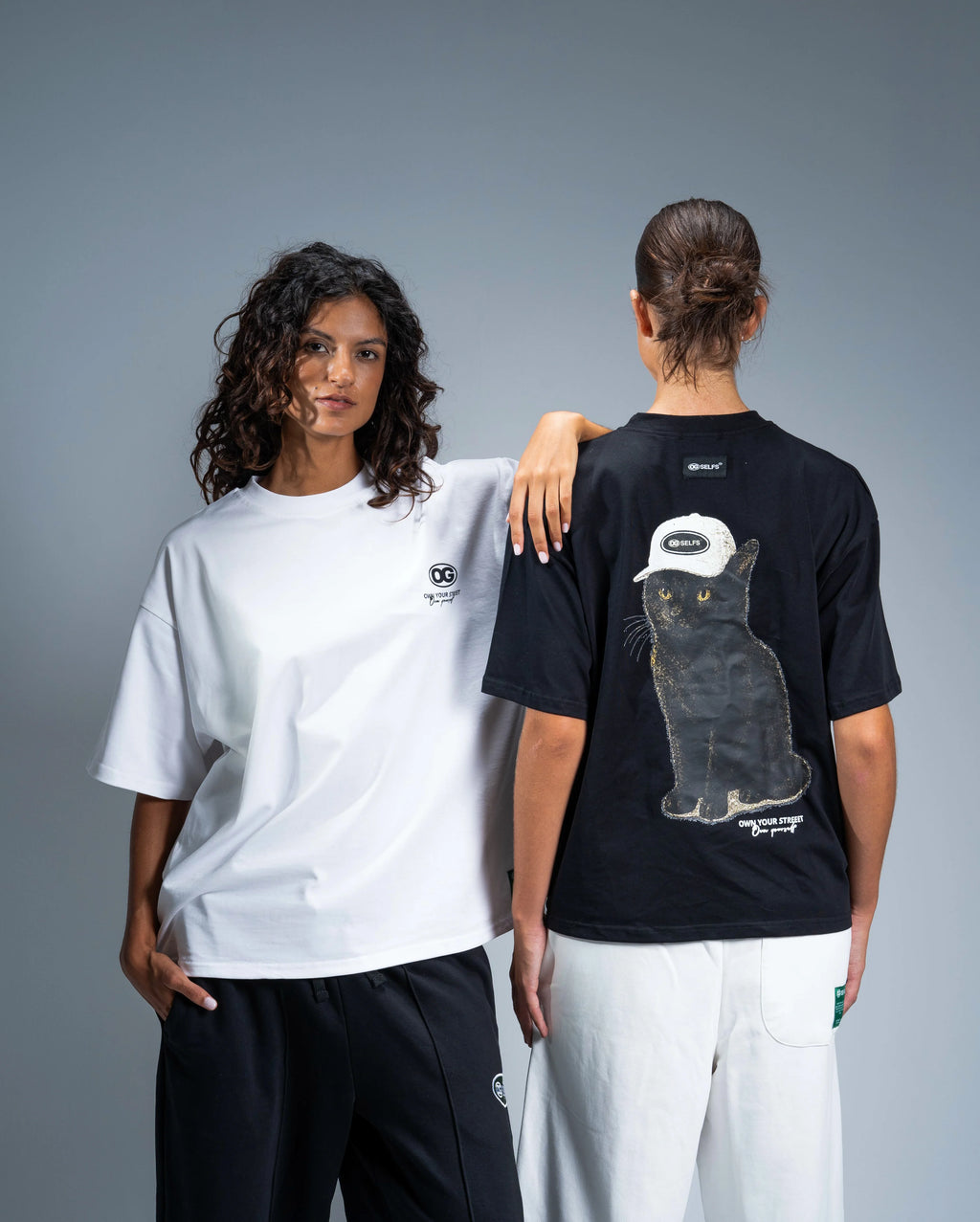 OG cat oversized T-shirt