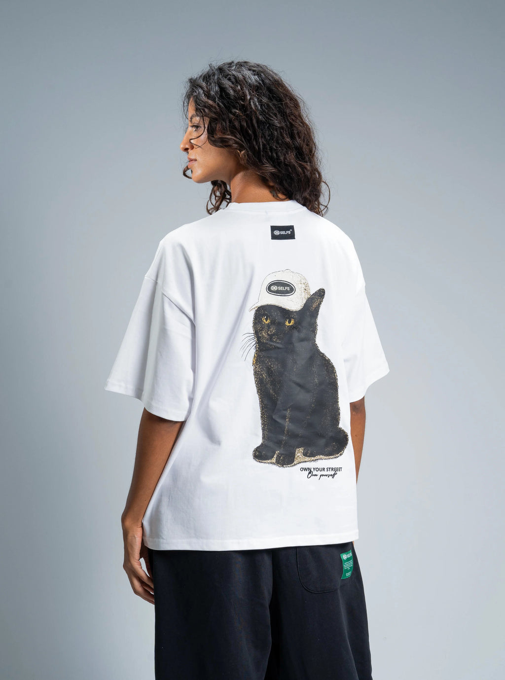 OG cat oversized T-shirt